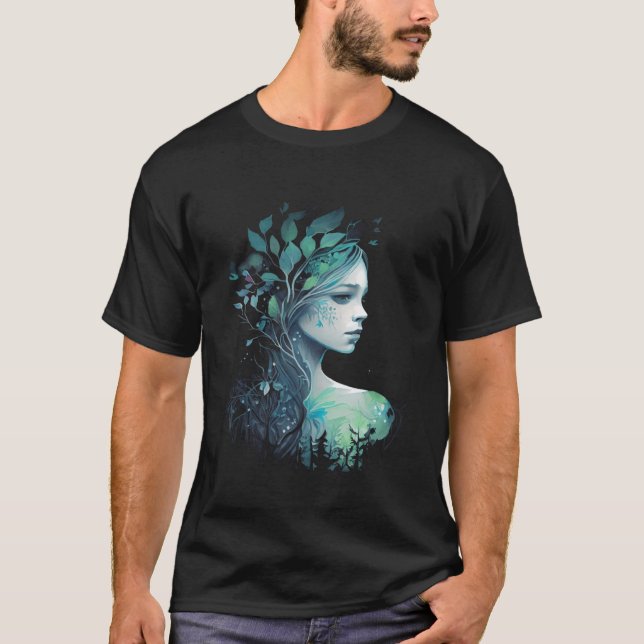 Tranquil Tree Goddess Graphic Tees Men Women Boys  (Vorderseite)