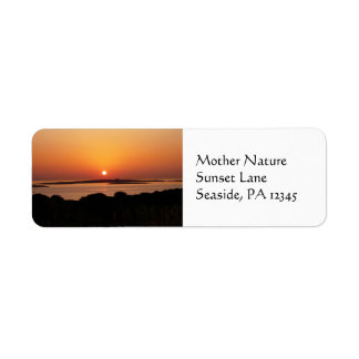 Tranquile griechische Sunset-Rücksendeadressen-Auf