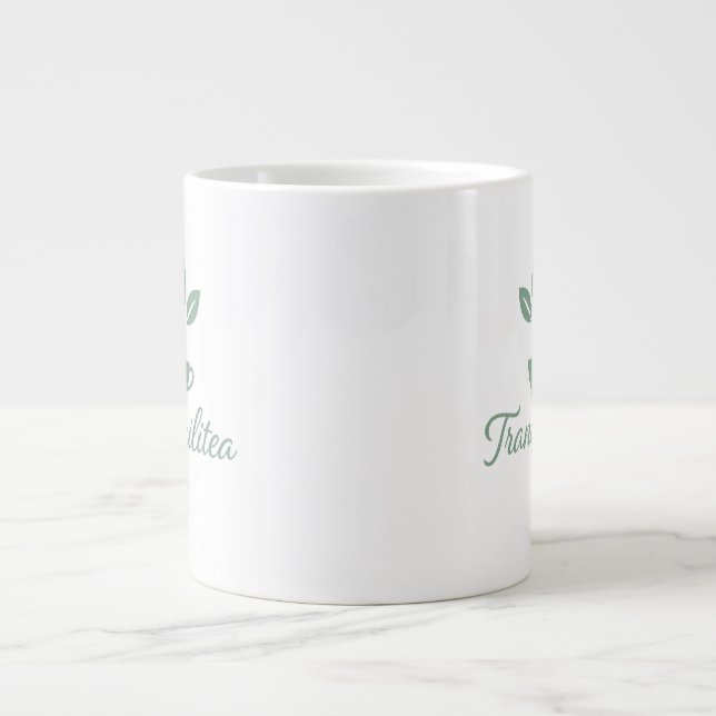 Tranquilitea Funny Calm Teezeremonien Jumbo-Tasse (Vorderseite)