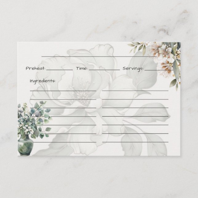 Tranquility Basic Rezept Card Begleitkarte (Vorderseite)