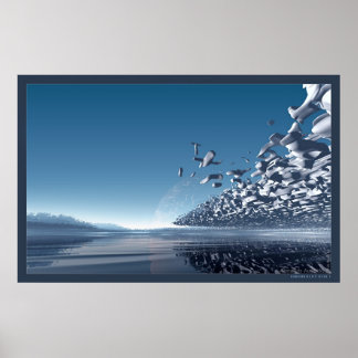 Tranquility Blue I Poster