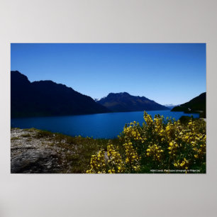 Tranquility Blues South Island, New Zealand Poster