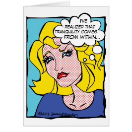 Tranquility Comic Book Woman Massage Therapy