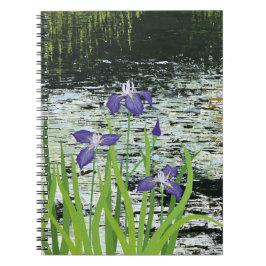 "Tranquility" Lila Iris-Notebook Notizblock