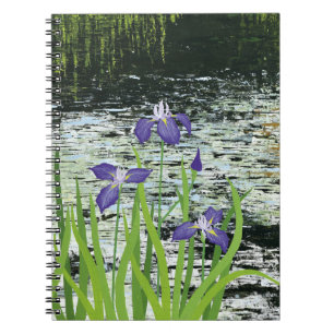 "Tranquility" Lila Iris-Notebook Notizblock