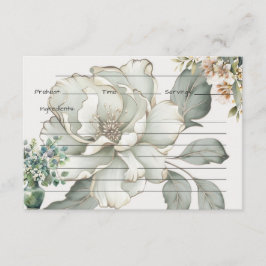 Tranquility-Rezeptkarte Begleitkarte