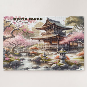 Tranquisit Kyōto Japan Aquarellzeichnung   Puzzle