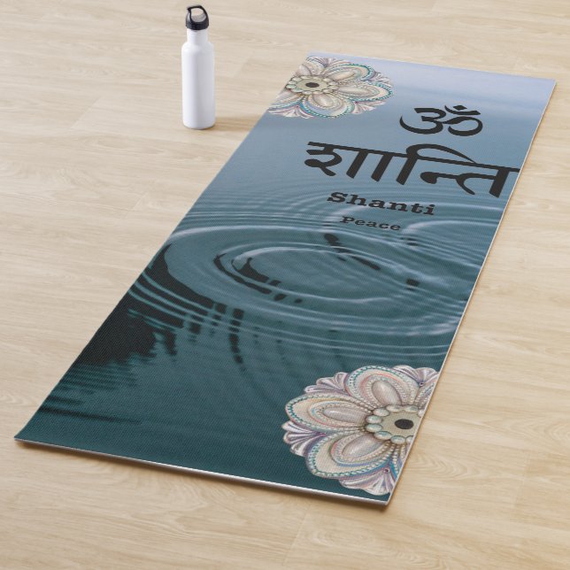 Tranquisit Pond Zen White Lotus Yogi Spirituell Yogamatte (Beispiel)