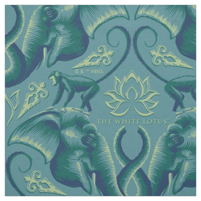 Tranquisit Safari Tapestry Pattern - Der weiße Lot Stoff (Muster)