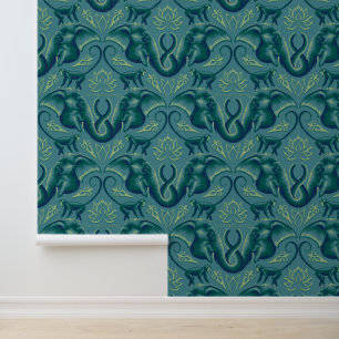 Tranquisit Safari Tapestry Pattern - Der weiße Lot Tapete