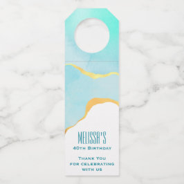 Tranquisit Tropical Green mit Gold Border Vielen D Flaschenanhänger