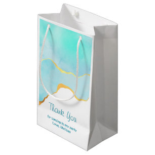 Tranquisit Tropical Green mit Gold Border Vielen D Kleine Geschenktüte
