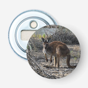 Tranquisiter Moment: Australisches Kangaroo in Bil Flaschenöffner