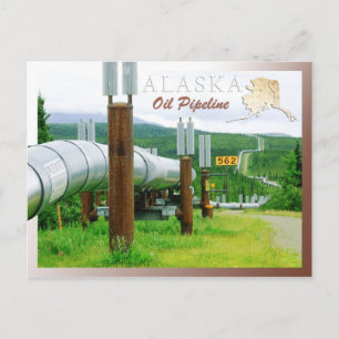 Trans-Alaska-Pipeline-System, Alaska Postkarte