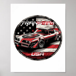 Trans Am Muscle Car Amerikanischer Muskel Trans Am Poster