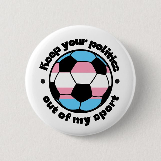 Trans Athleten -- Fußball Button (Vorderseite)