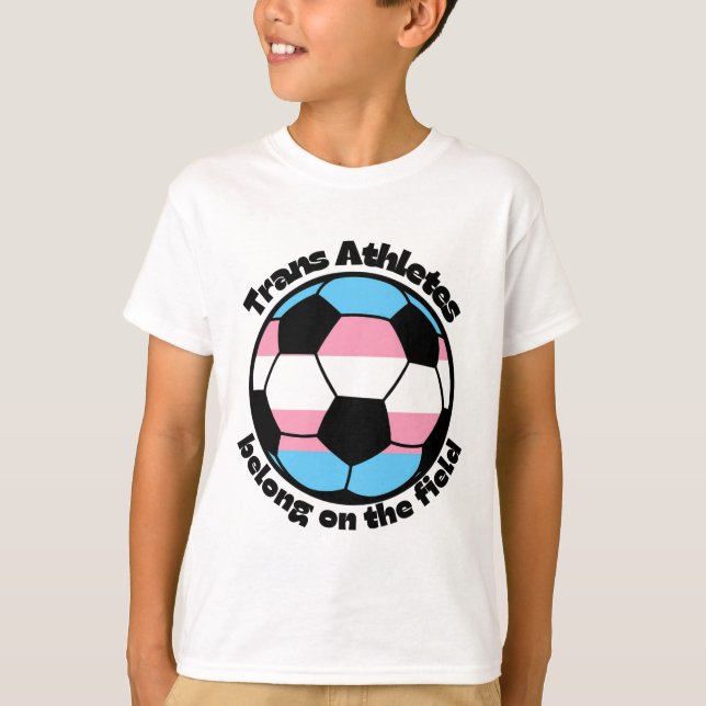 Trans Athleten Fußball T-Shirt (Vorderseite)