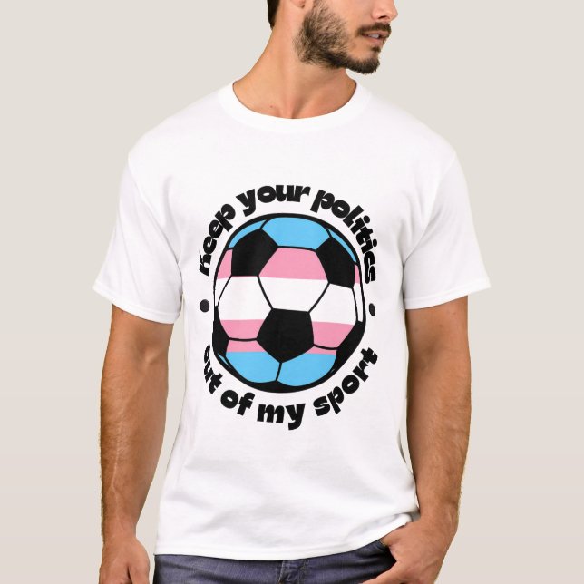 Trans-Athleten unterstützen -- Fußball T-Shirt (Vorderseite)