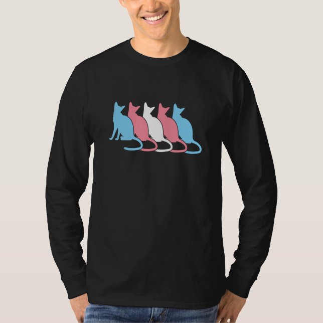Trans Cats Cute Gay Pride Equality LGBTQ Pride Mon T-Shirt (Vorderseite)