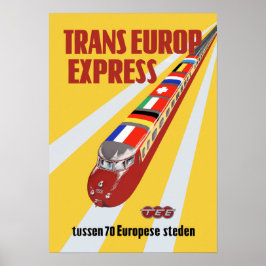 Trans Europe Express Reiseposte Poster