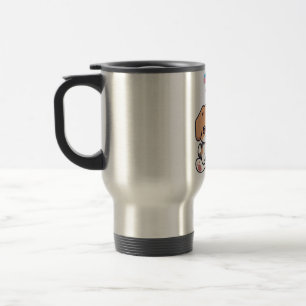 Trans Flag Beagle Dog LGBT Reisebecher