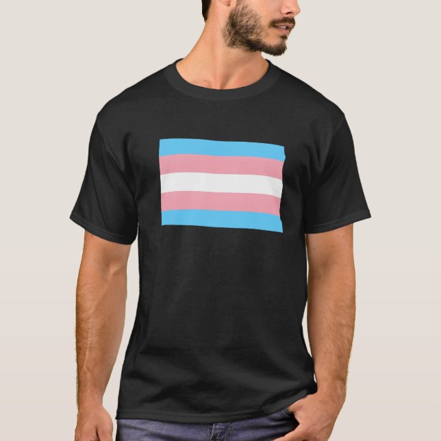 Trans Flag North Dakota LGBT Pride Support friends T-Shirt (Vorderseite)