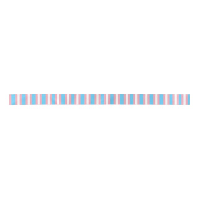 trans flag pattern satin ribbon satinband (Vorderseite)