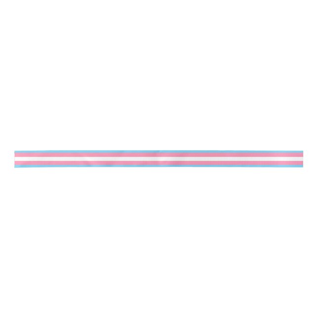 Trans Flag-Satinband Satinband (Vorderseite)