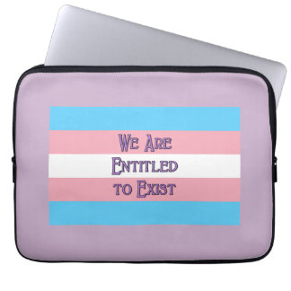 Trans-Flagge mit Laptop-Sieb Laptopschutzhülle