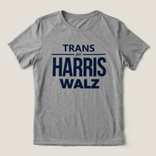 Trans für Harris Walz Tri-Blend Shirt