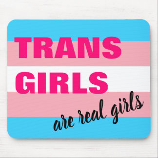 Trans Girls sind echte Girls Transgender Flag Mousepad