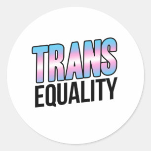 Trans Gleichberechtigung Runder Aufkleber