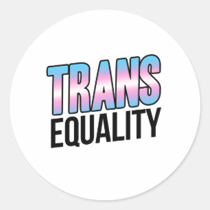 Trans-Gleichberechtigung Runder Aufkleber
