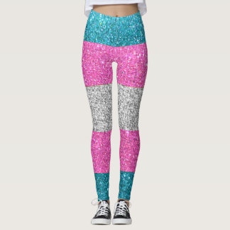 Trans Glitzer LGBTQ Quee Mode Stilvoll schützen Leggings