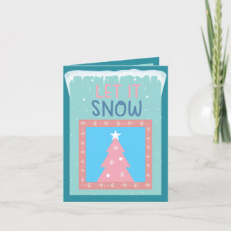 Trans-Inklusiver Winter-Wunderland-Grußkarte Feiertagskarte