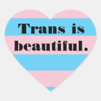 Trans ist ein schöner Herzsticker