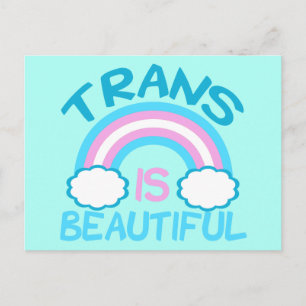 Trans ist schön postkarte