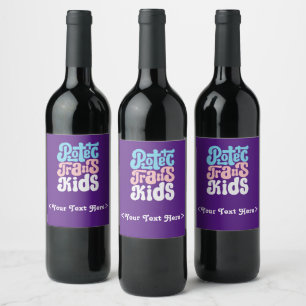 Trans Kids Flasche Etikett