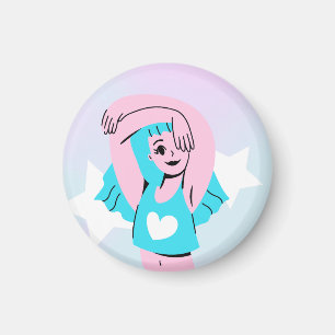 Trans-Kunst auf Magnet