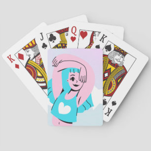 Trans-Kunst auf Spielkarte