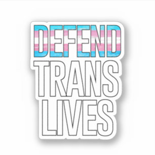 Trans Lives verteidigen Aufkleber
