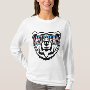Trans Mama Bear Proud Mama Ally Transgender Rainbo T-Shirt