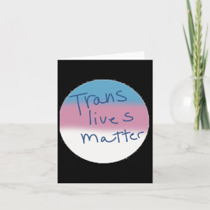 Trans Masc Button Transgender Lives Button Karte