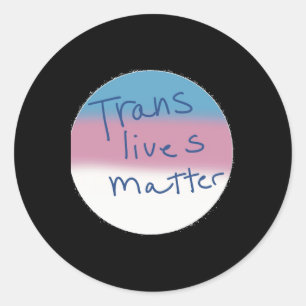 Trans Masc Button Transgender Lives Button Runder Aufkleber