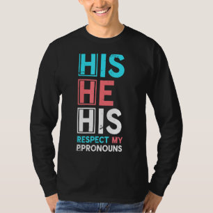 Trans Men Pronouns Er sein Transgender Lgbtq Tr T-Shirt