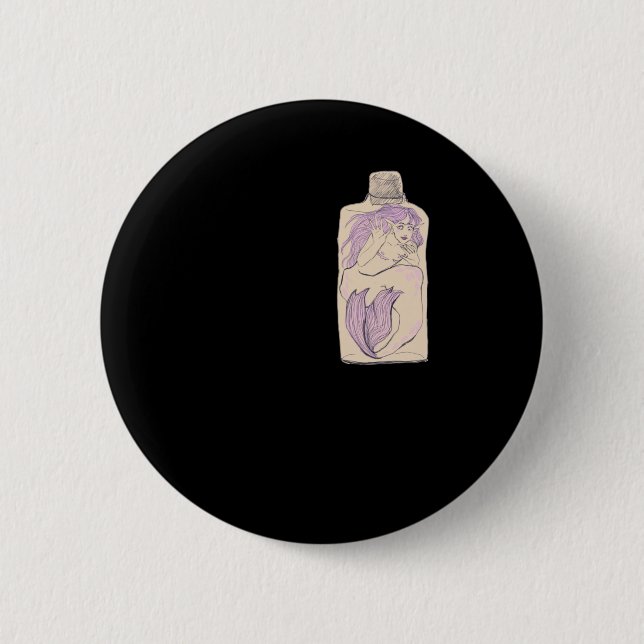 Trans Merman Lgbt Button (Vorderseite)