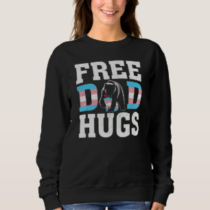 Trans Papa Bear Free Vater Hugs Rainbow Transgende Sweatshirt