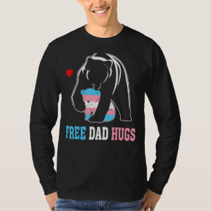 Trans Papa Bear Free Vater Hugs Rainbow Transgende T-Shirt