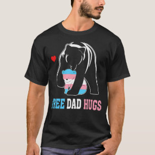 Trans Papa Bear Free Vater Hugs Rainbow Transgende T-Shirt