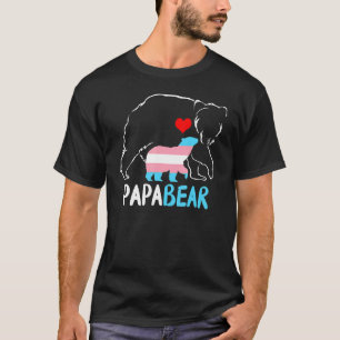 Trans Papa Bear Proud Vater Regenbogen Transgender T-Shirt